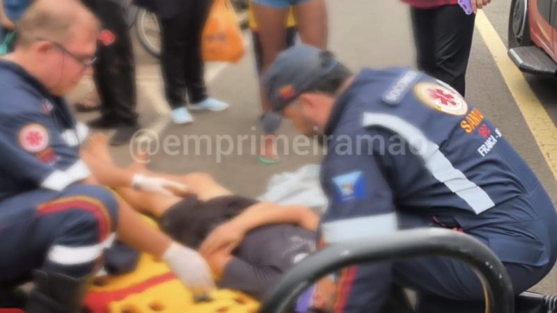 Adolescente fica ferido após bater bicicleta em carro na zona Oeste de Franca