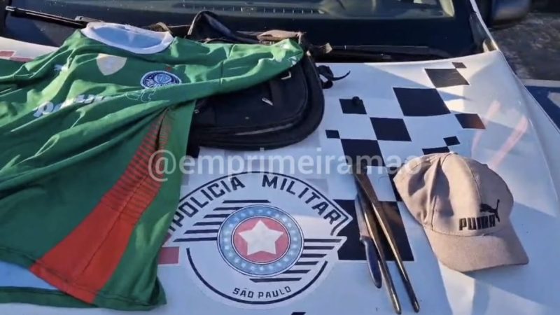 Criminoso que furtou objetos de caminhonete é capturado pela Polícia Militar