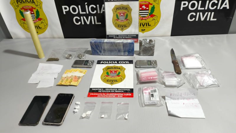 Homem é preso em flagrante por tráfico de drogas durante operação da DISE em Franca
