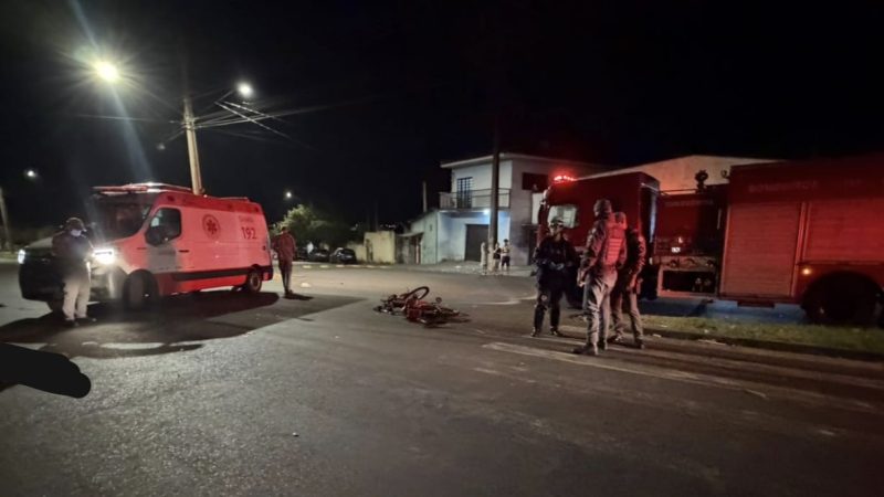 Acidente entre moto e bicicleta deixa duas vítimas fatais na região