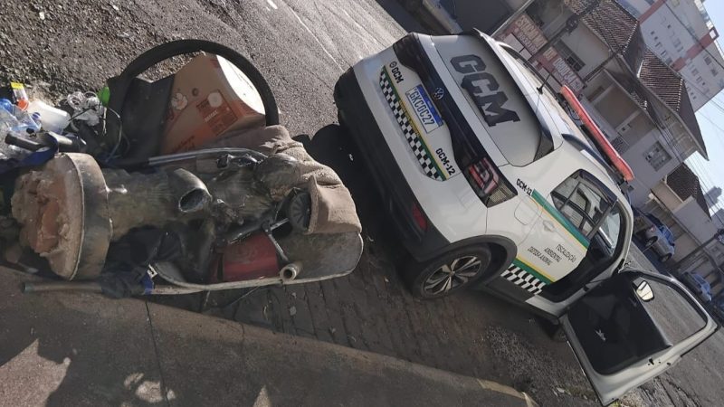 Estátua histórica é furtada de praça no bairro Estação em Franca
