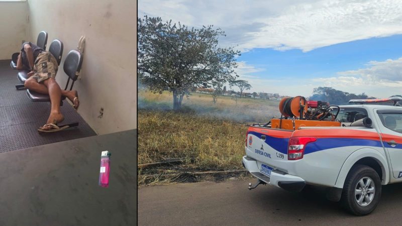 Homem é autuado em mais de R$ 13 mil após atear fogo em terreno em Franca