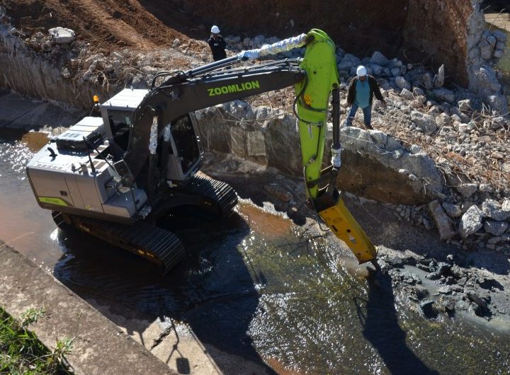 Obras antienchentes seguem com novas etapas de concretagem e fundação