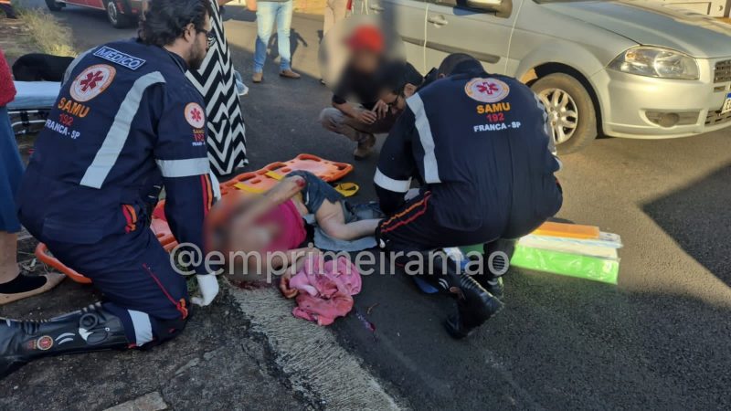Idosa sofre ferimentos graves após ser atropelada no Jardim Ângela Rosa