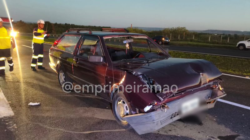 Colisão traseira entre carro e carreta deixa quatro feridos na rodovia Ronan Rocha