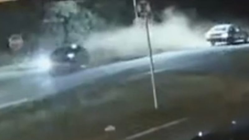 Acidente impressionante é registrado por uma câmera na Rodovia Tancredo Neves