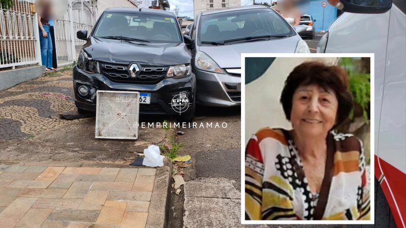 Morre na Santa Casa idosa atropelada por carro que invadiu calçada em Franca