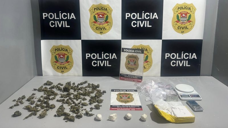 Operação da Polícia Civil resulta na prisão de traficante e apreensão de drogas no City Petrópolis