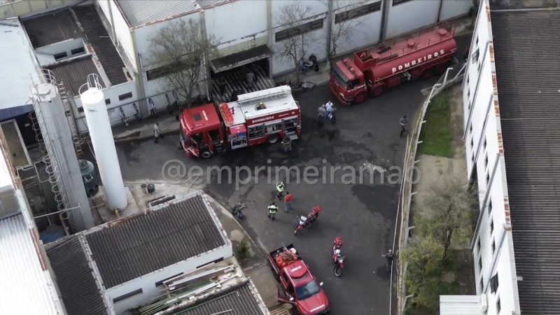 Princípio de incêndio em fábrica de borracha mobiliza Corpo de Bombeiros no Distrito Industrial de Franca