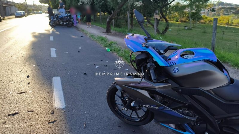 Motociclista é arremessado para dentro de caçamba após colisão traseira em Franca
