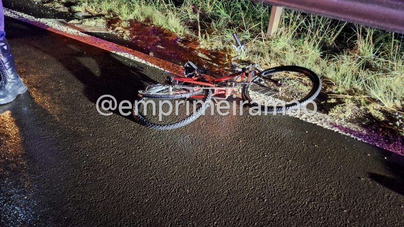 Ciclista morre após ser atropelado por carro na Rodovia Cândido Portinari, em Cristais Paulista