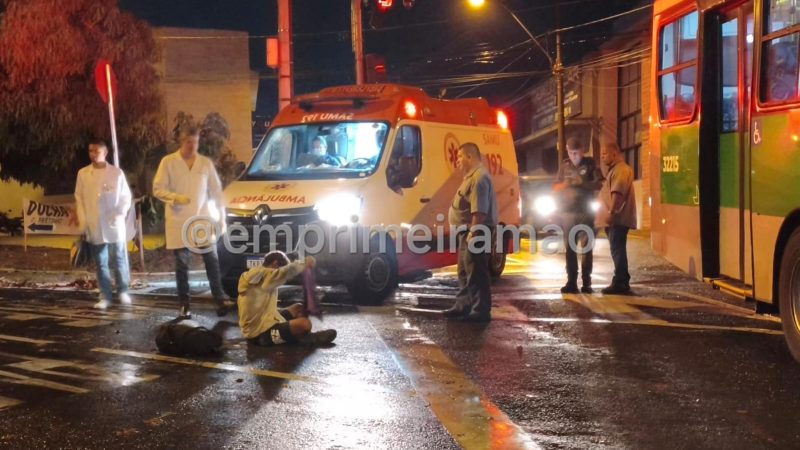 Homem é atropelado por ônibus no bairro Estação, em Franca