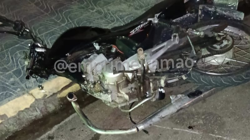 Motociclista fica ferido após acidente na Avenida Brasil, em Franca
