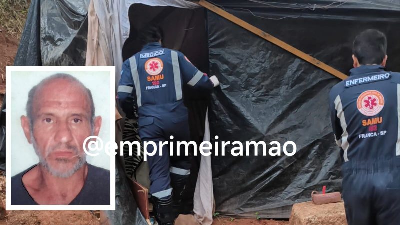 Morador em situação de rua é encontrado morto em barraca na Vila São Sebastião, em Franca