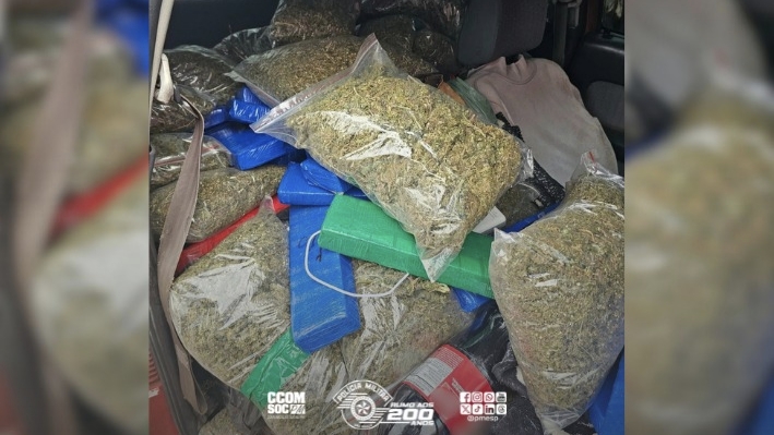 Fuga termina com apreensão de 311 kg de maconha em Orlândia