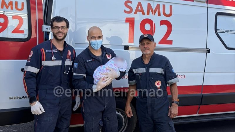 Bebê nasce em casa e recebe atendimento do SAMU em Franca