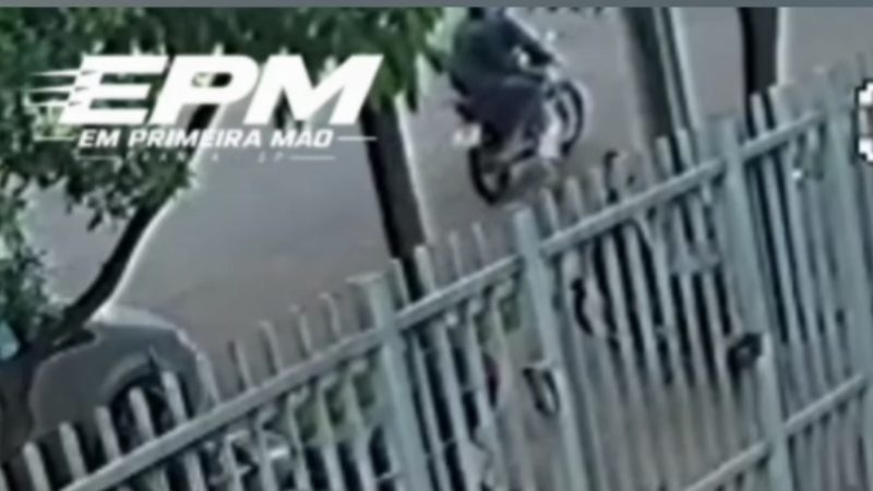 Criminosos furtam moto em plena luz do dia no Distrito Industrial em Franca
