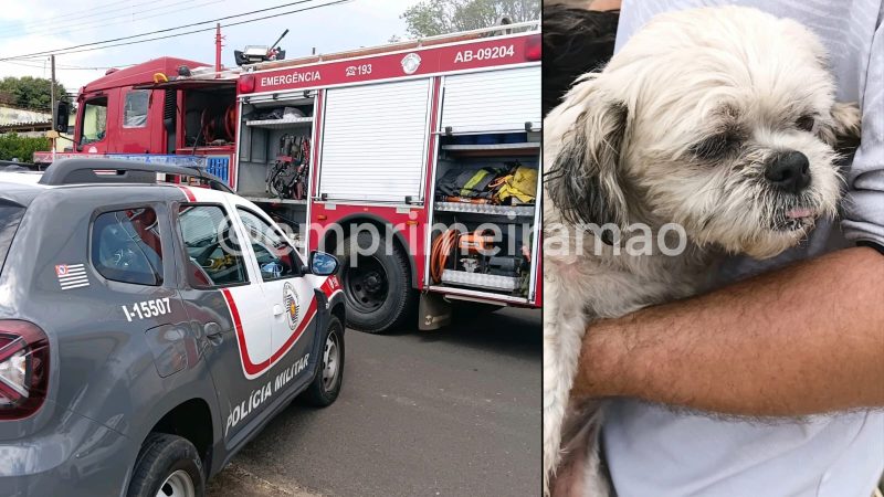 Incêndio em residência mobiliza Corpo de Bombeiros no bairro Santa Terezinha, em Franca