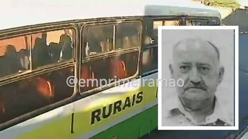 Idoso morre após ser atropelado por ônibus em Ribeirão Corrente