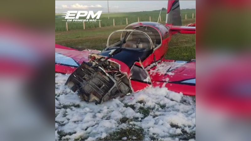 Queda de avião monomotor mata duas pessoas em Orlândia