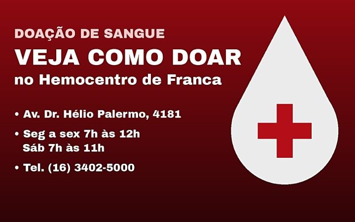 Novas regras para doação de sangue já valem; veja como doar em Franca